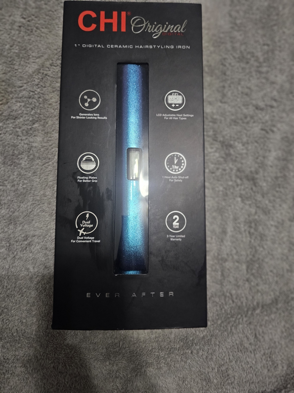 Original 1" Digital Ceramic Hairstyling Iron - Blue